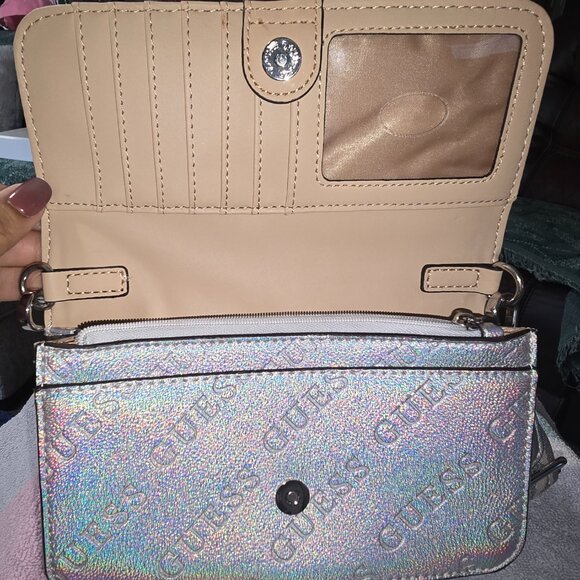Guess Utopie Metallic Mini Crossbody - Picture 4 of 8